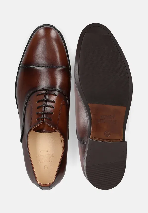 Полуботинки на шнуровке Henry Stevens smart lace ups, средне-коричневый — фото 3