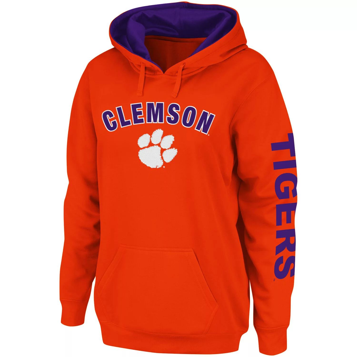 

Женский пуловер с капюшоном Colosseum Orange Clemson Tigers Loud and Proud Colosseum