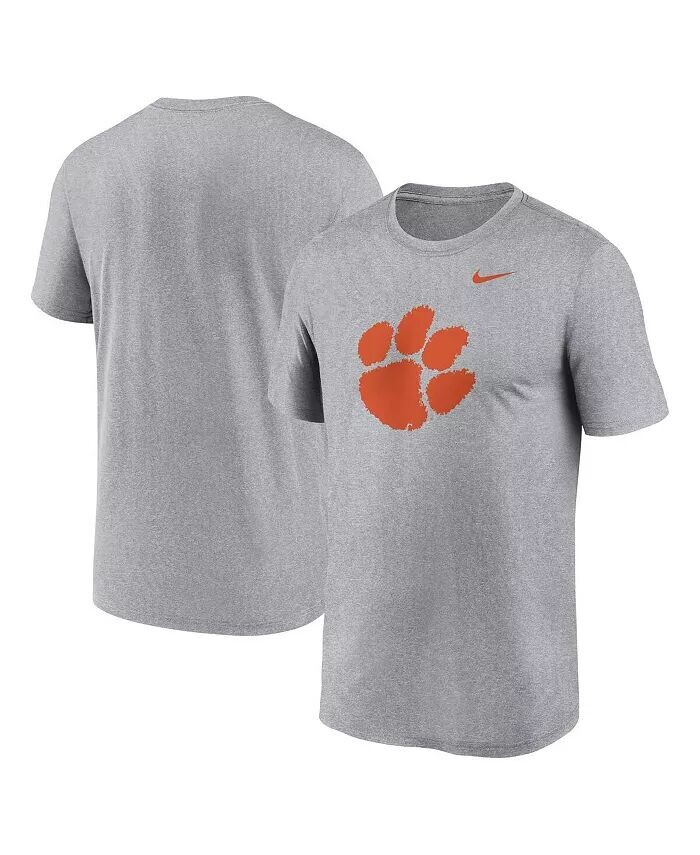 

Футболка мужская Heather Gray Clemson Tigers Primetime Legend с логотипом Nike