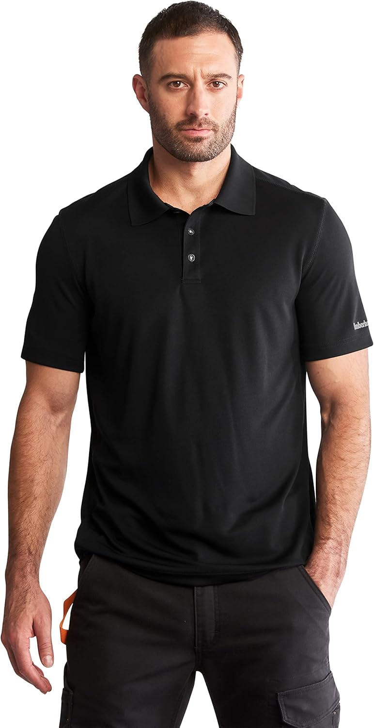 

Timberland PRO мужская влагоотводящая короткая футболка-поло, Jet Black, Черный, Timberland PRO мужская влагоотводящая короткая футболка-поло, Jet Black