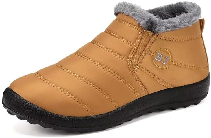 

Мужские и женские теплые зимние ботинки с противоскользящей подошвой для прогулок на улице Zonkacen, оранжевый