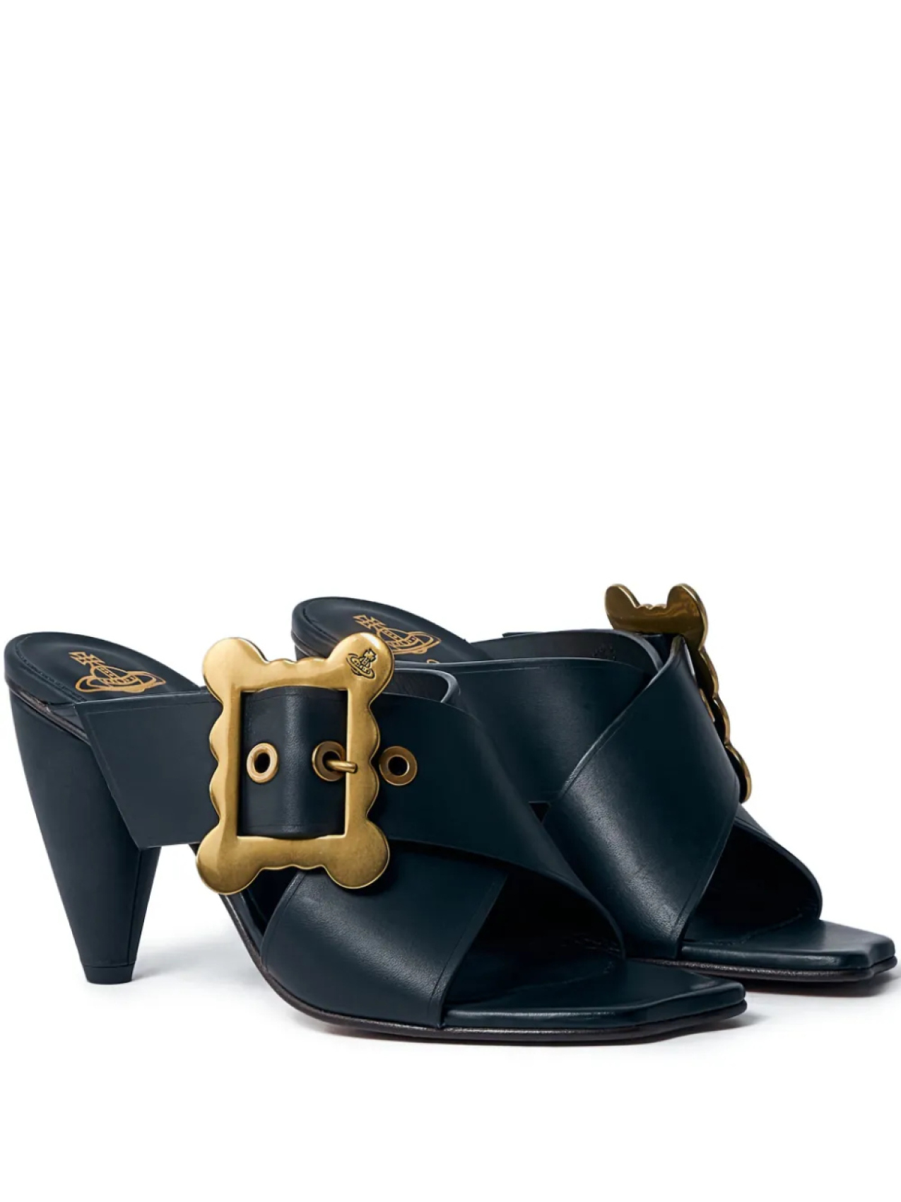 80 мм ремни мюли Vivienne Westwood, черный