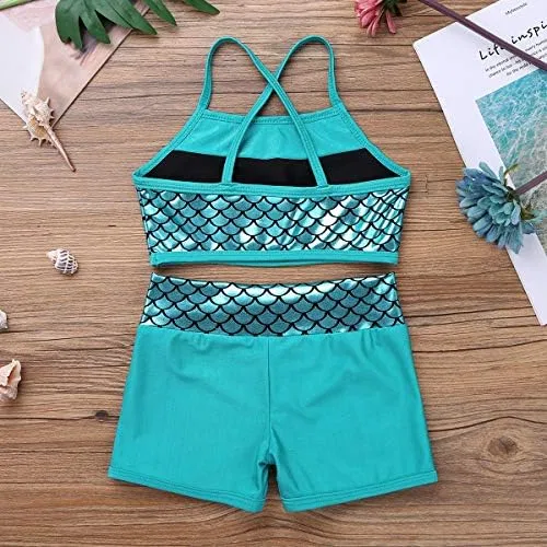 Детский спортивный костюм с пайетками Loyan, 2 предмета, Lake Blue — фото 2