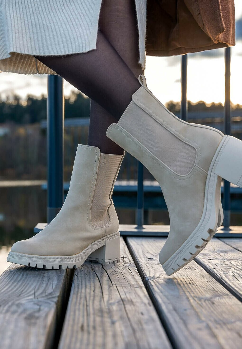 

Ботильоны на платформе THASOS Palado, бежевый