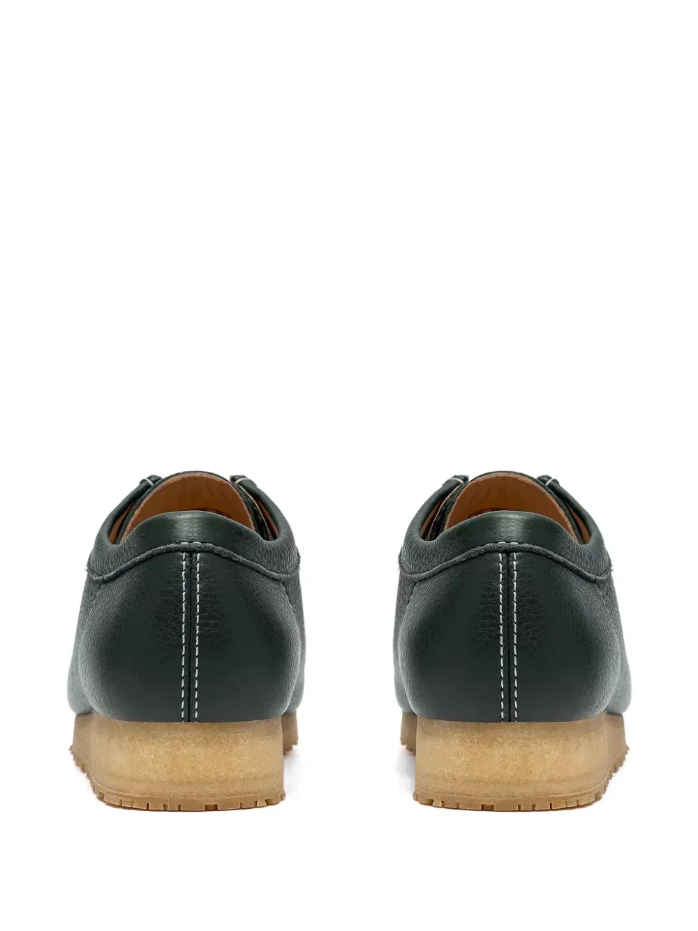 Кожаные ботинки Wallabee для пустыни Clarks Originals, зеленый — фото 3