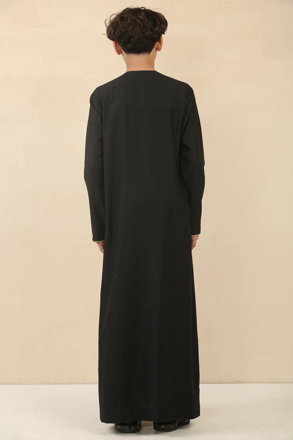 Arabic Thobes Детский черный халат Jubba в Омане для мальчиков из Саудовской Аравии в честь праздника Ид-Тобе — фото 3