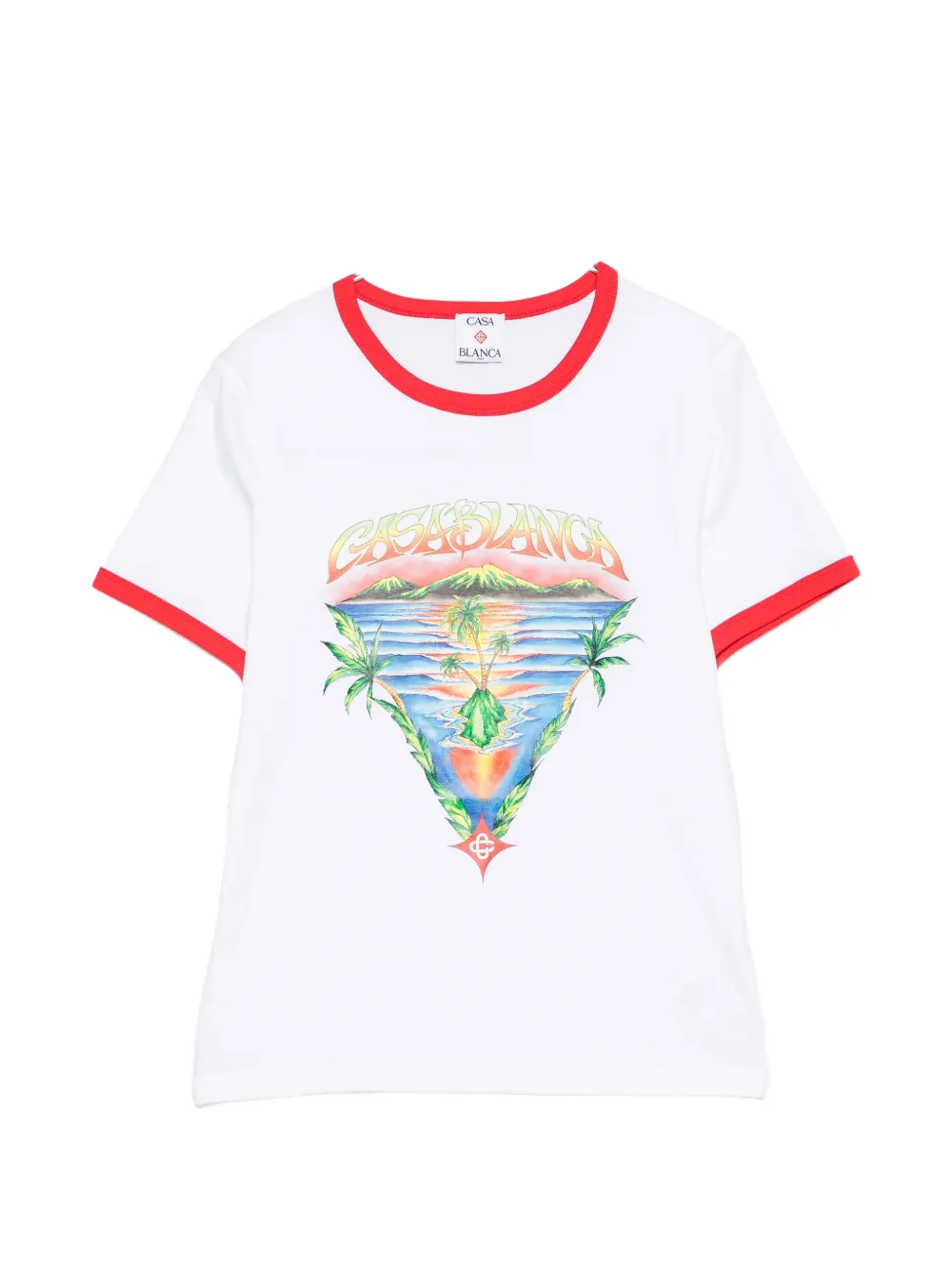 

Футболка с принтом Casablanca, белый
