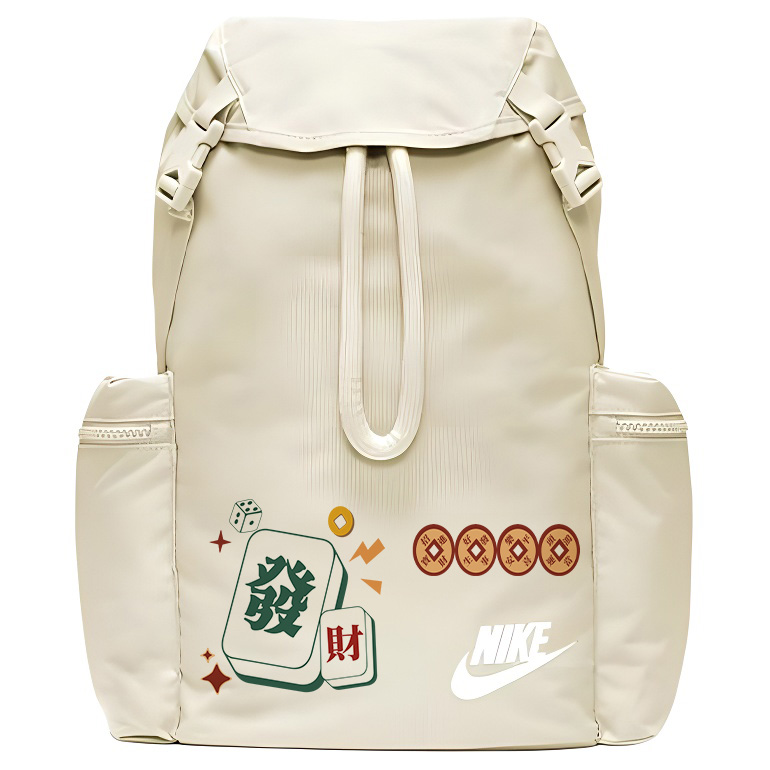 

Nike Полиэстеровый рюкзак унисекс светло-ореховый коричневый белый, Prosperity Good Luck