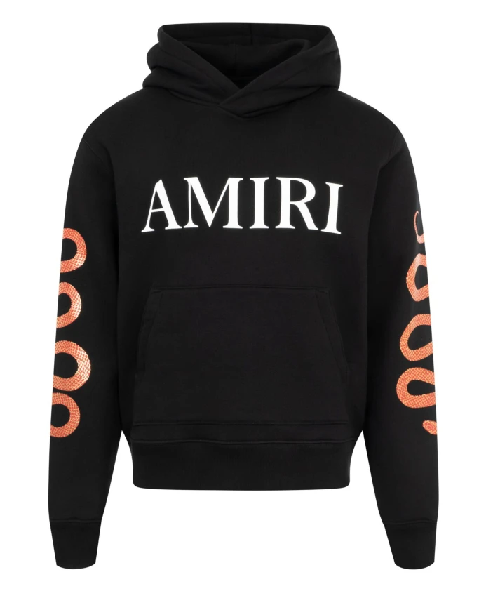 

Худи со змеиным узором Amiri, черный