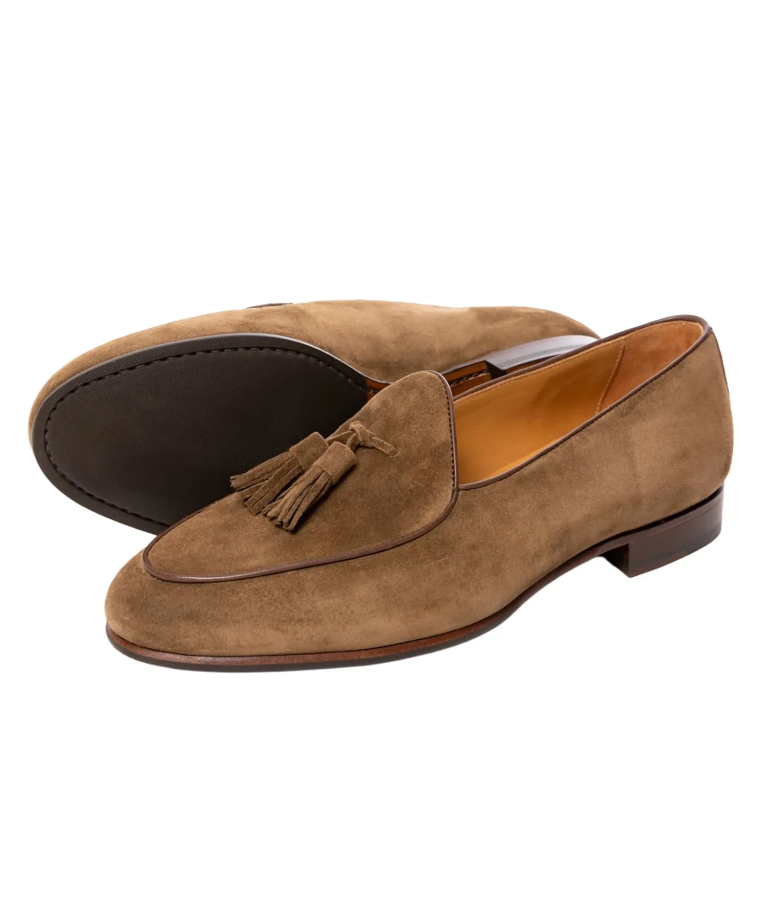 Лоферы с кисточками Berwick1707, Light Brown — фото 2
