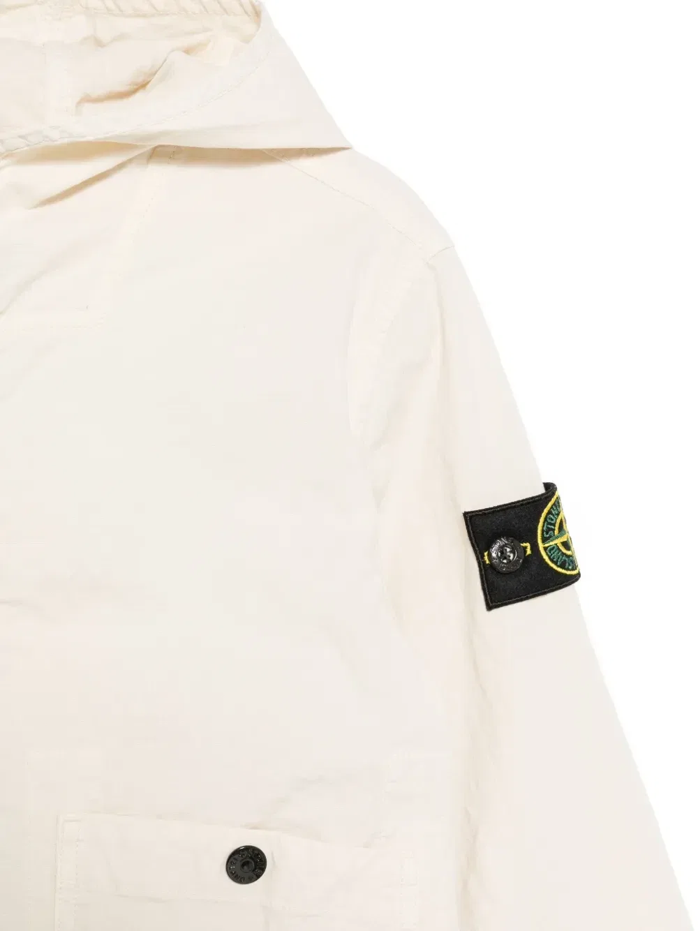Куртка с капюшоном, длинные рукава Stone Island Junior, бежевый — фото 3