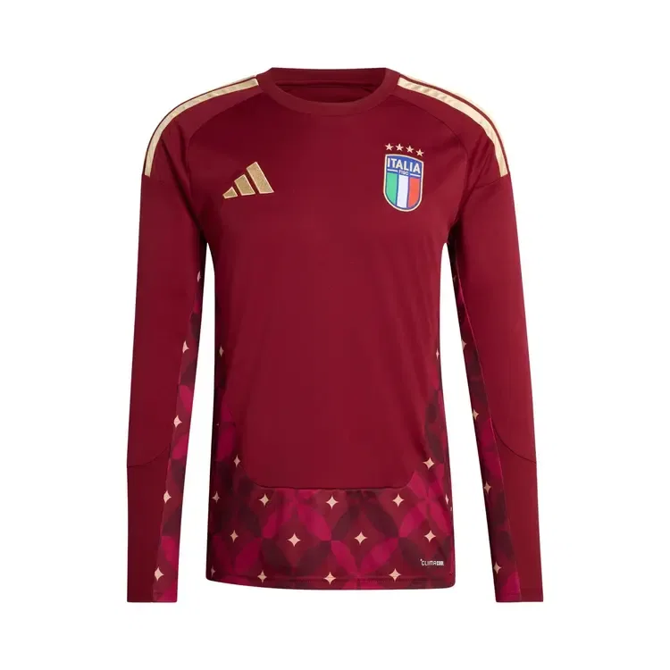 Футболка джерси Adidas Italy 26 Home Goalkeeper Long Sleeve, красный