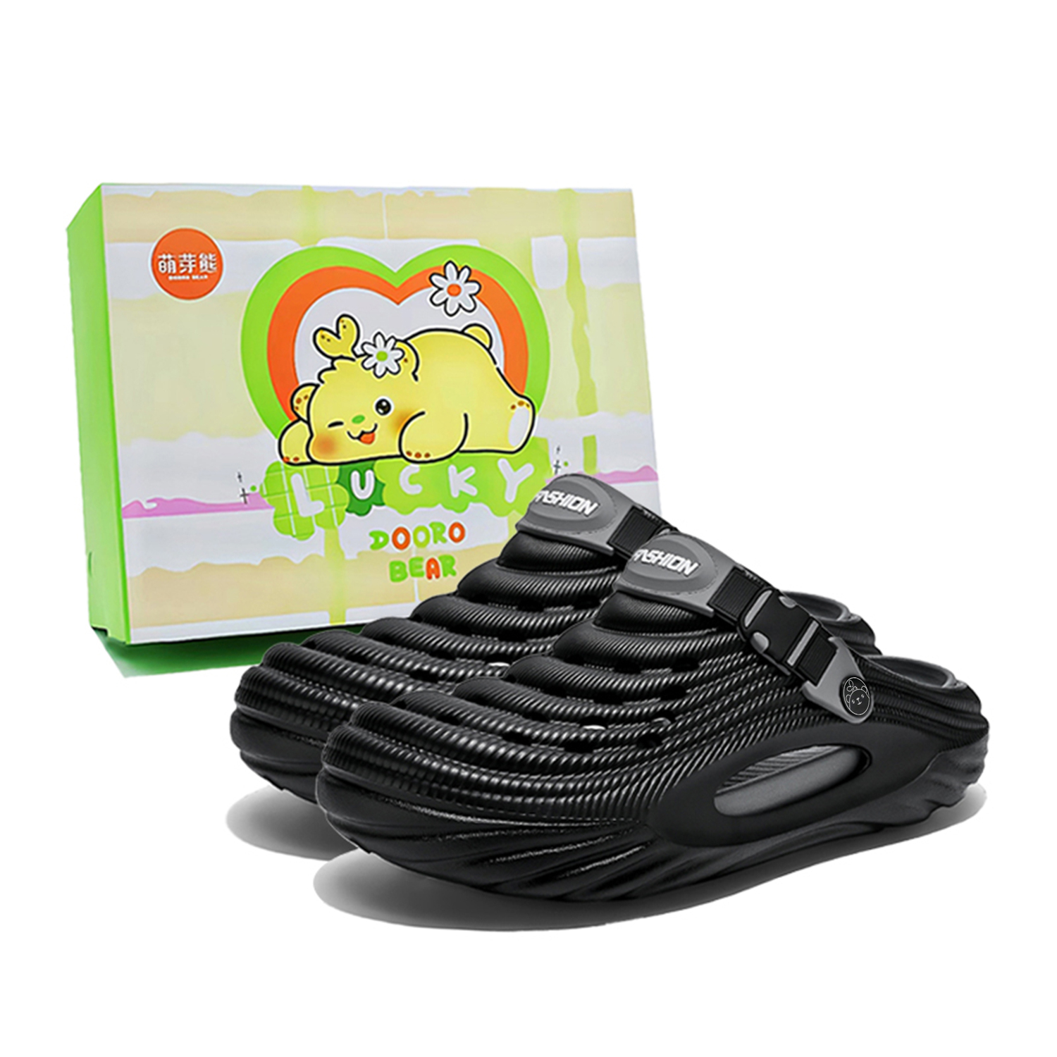 

Budding Bear Клоги унисекс черные {коробка}, цвет Black { Box }