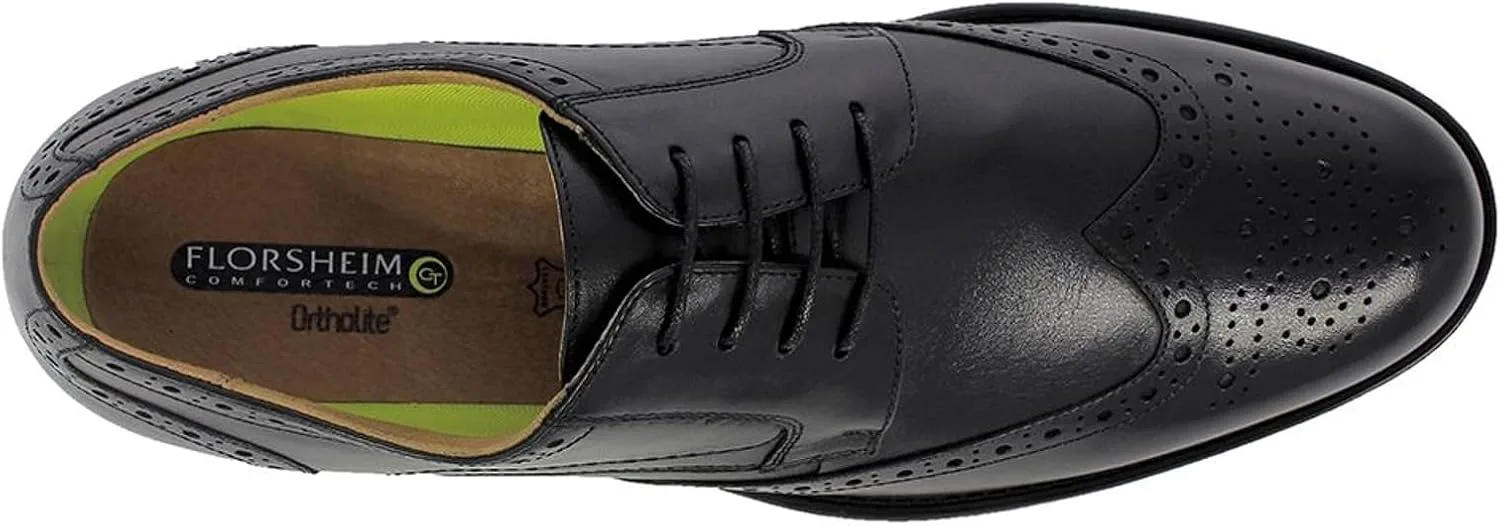 Мужские туфли Florsheim Postino Oxford Toe Cap, черный — фото 2