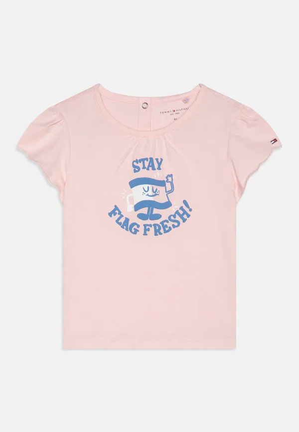 Футболка с графическим принтом для девочек Tommy Hilfiger, Precious Pink