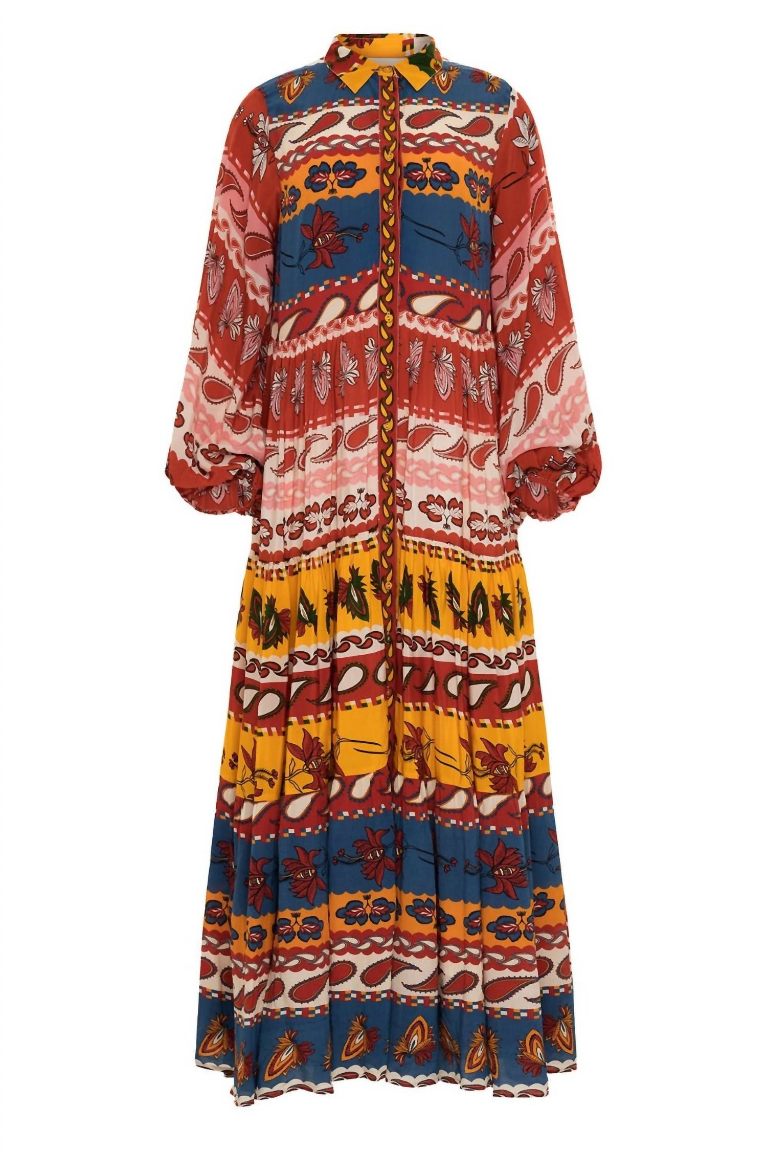 

Платье Josefina Paisley в синем цвете Paisley CAROLINA K