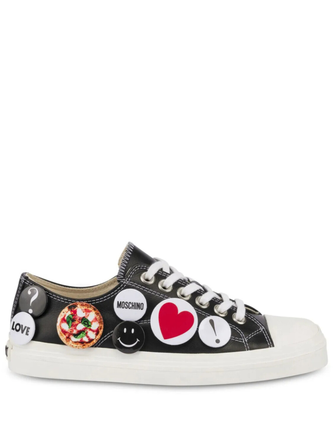 Moschino декорированные кроссовки, черный