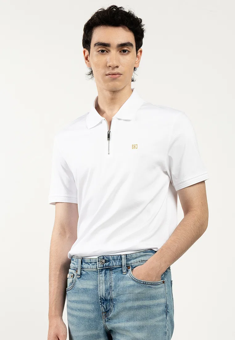 Поло Calvin Klein Sport, приталенный, модель Interlock, цвет Lunar New Year