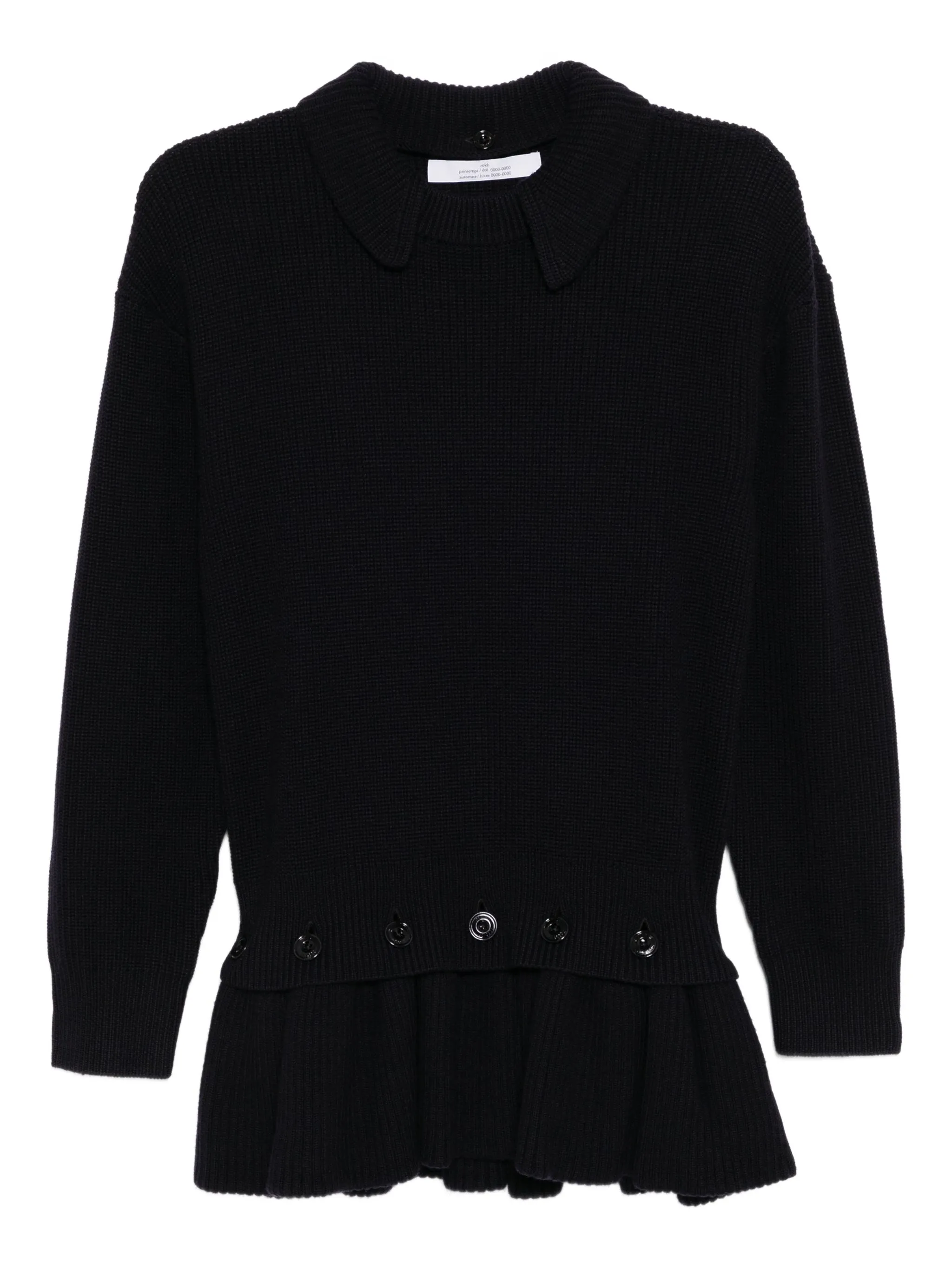 

Джемпер с баской Rokh, синий