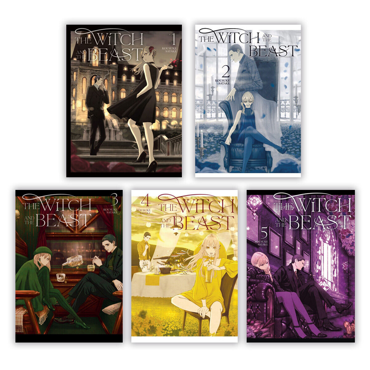 

Манга The Witch and the Beast Manga (1-5) Bundle