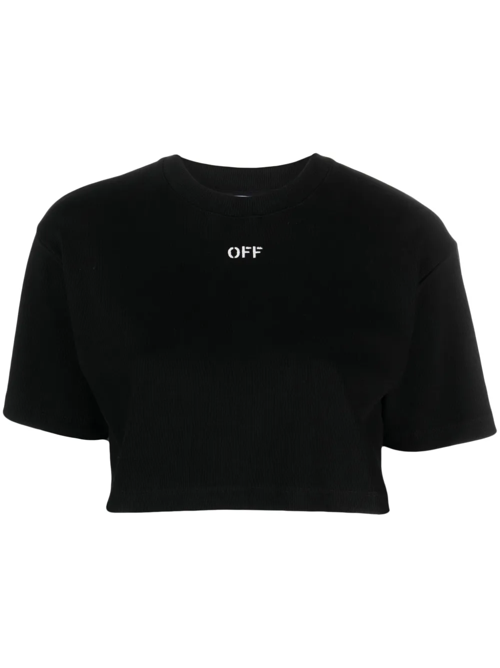 

Укороченная футболка Off-Stamp OFF-WHITE, черный