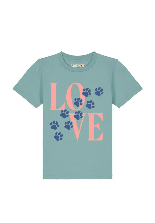Футболка с принтом pfotenliebe Watapparel, Teal Monstera — фото 2