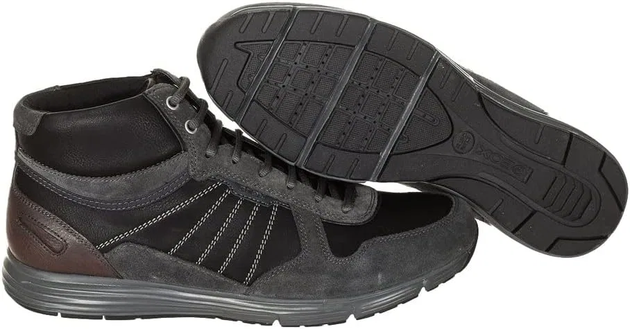 Мужские высокие кроссовки Geox Uomo Dynamic C, Darkgray — фото 4