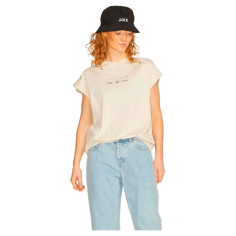 

Футболка с коротким рукавом Jack & Jones Astrid Boxy Print JJXX, бежевый