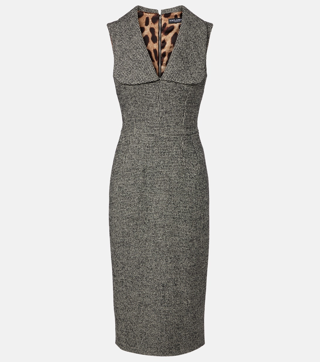 

Платье миди из смесовой шерсти Dolce&Gabbana, Fantasia