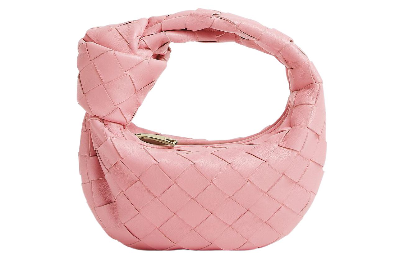 

Bottega Veneta Сумка из овчины с лентой розовая
