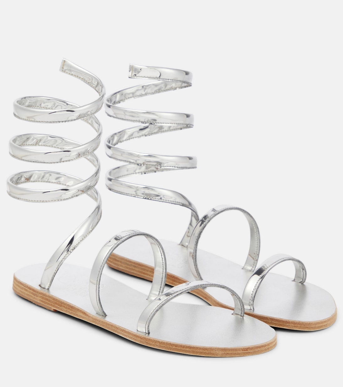 Сандалии из кожи Офис Ancient Greek Sandals, серебряный