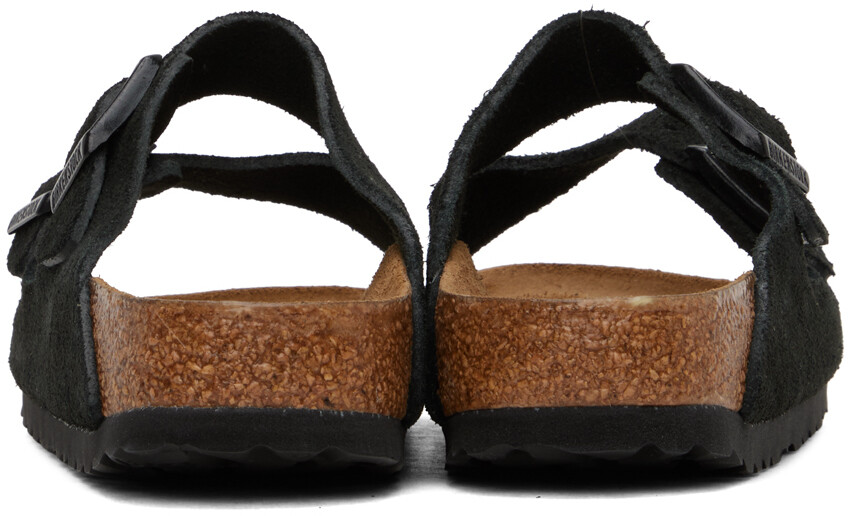 Черные узкие сандалии Arizona с мягкой стелькой Birkenstock — фото 2
