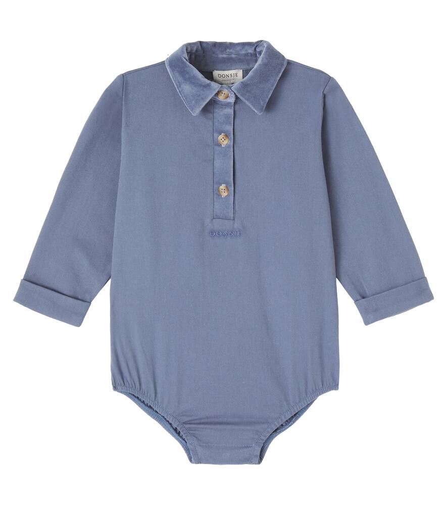 

Боди из хлопкового твила Matsel Donsje, Dark Spruce