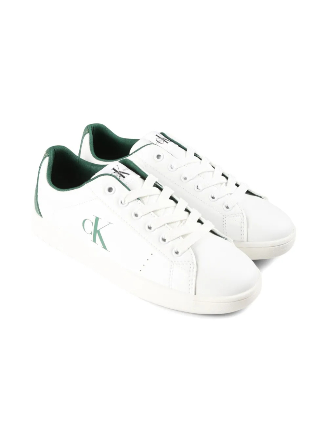 

Кроссовки на шнуровке Calvin Klein Kids, белый