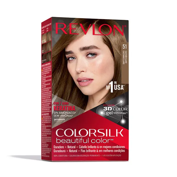 

Перманентная краска для волос Colorsilk Colorsilk, цвет castaño claro