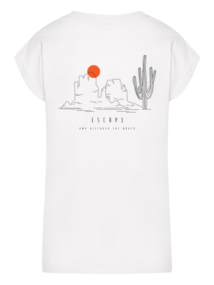 

Футболка с удлиненными плечами Escape Discover the World Savannah белого цвета F4NT4STIC, Белый, Футболка с удлиненными плечами Escape Discover the World Savannah белого цвета F4NT4STIC