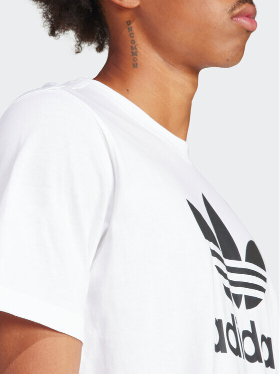 Футболка стандартного кроя Adidas, белый — фото 4