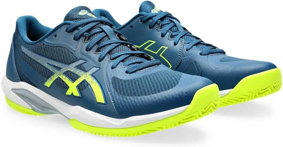 Кроссовки для тенниса ASICS Solution Swift Flytefoam 2, Mako Blue Safety Yellow — фото 4