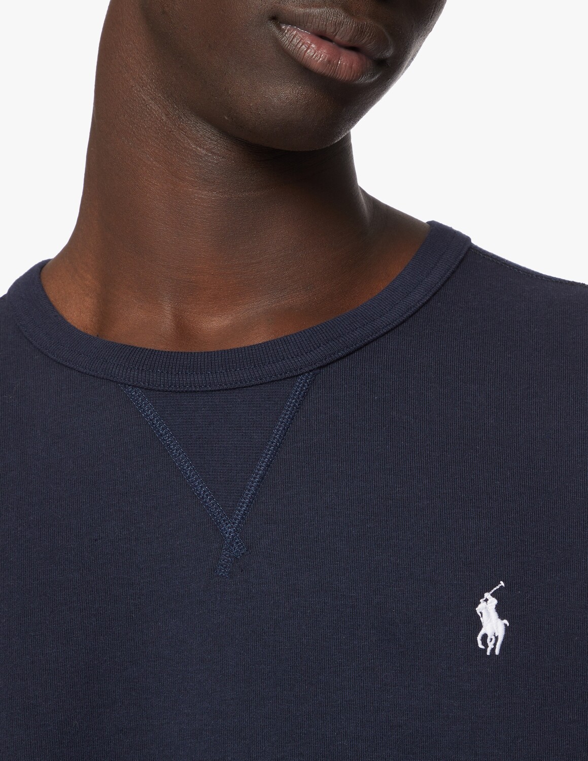Толстовка с круглым вырезом и двойным узлом Ralph Lauren, цвет Aviator Navy — фото 4