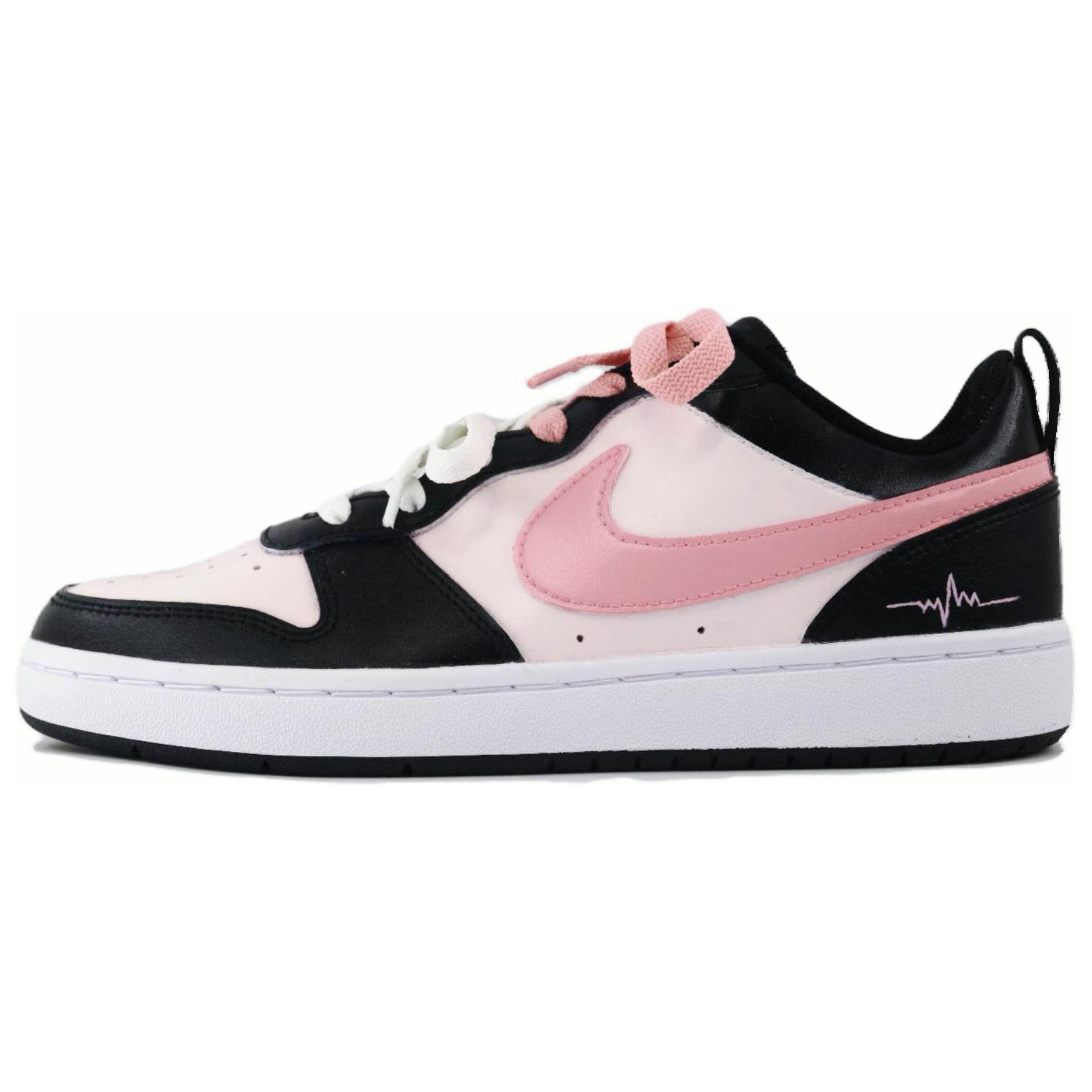 

Кроссовки Nike Court Borough Skateboarding Shoes Women's Low-top Pink/Black, черный/розовый