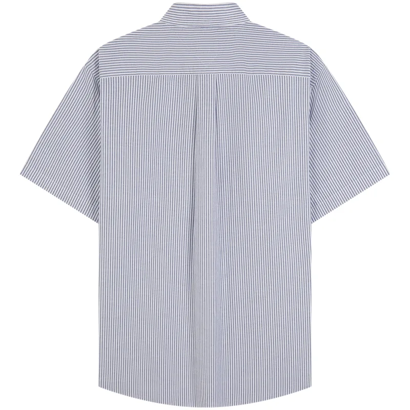 Рубашка мужская с лацканом Moderate Tommy Hilfiger, светло-синий белый stripes 0a5 — фото 4