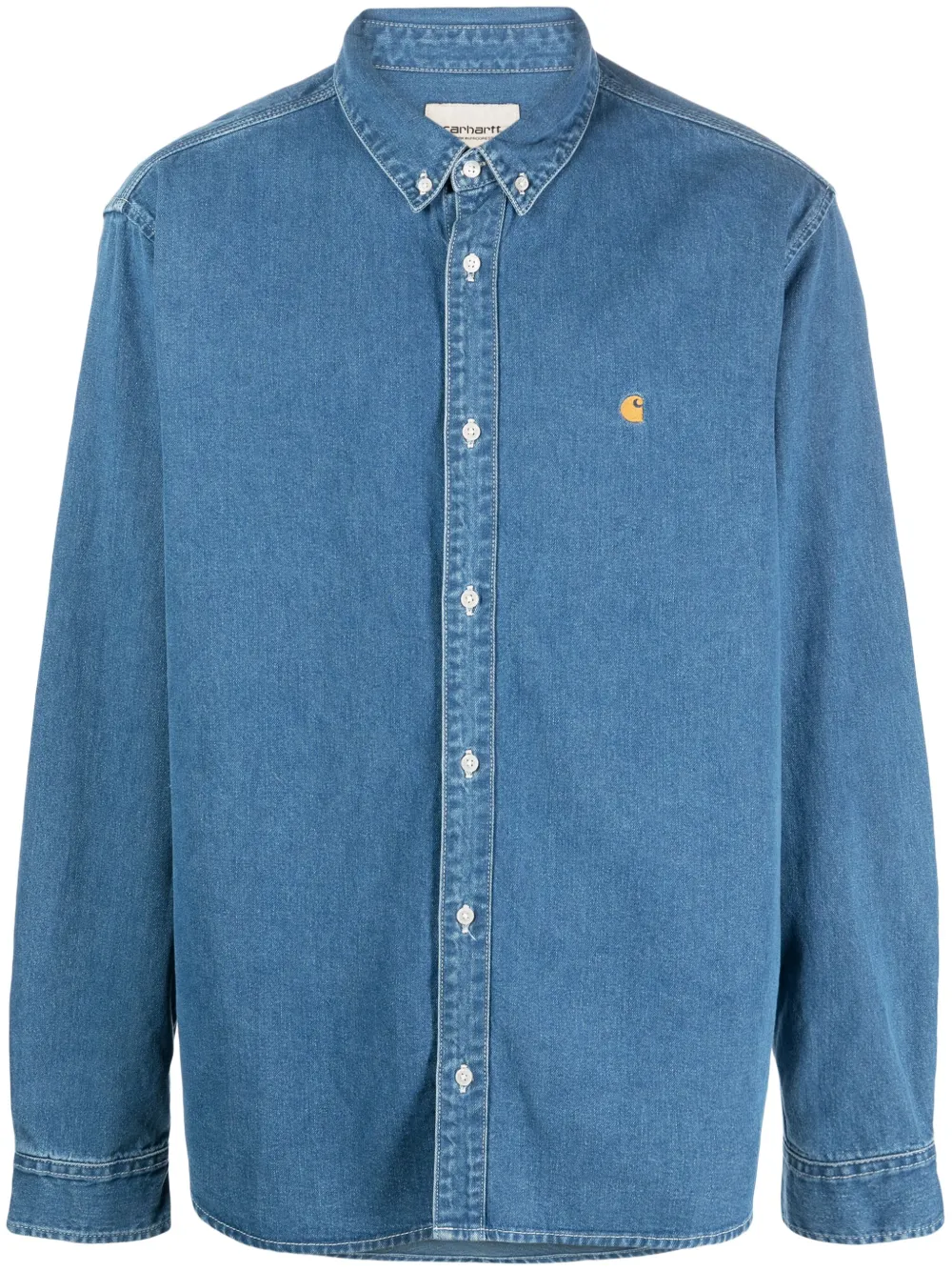 

Джинсовая рубашка с вышитым логотипом CARHARTT WIP, синий