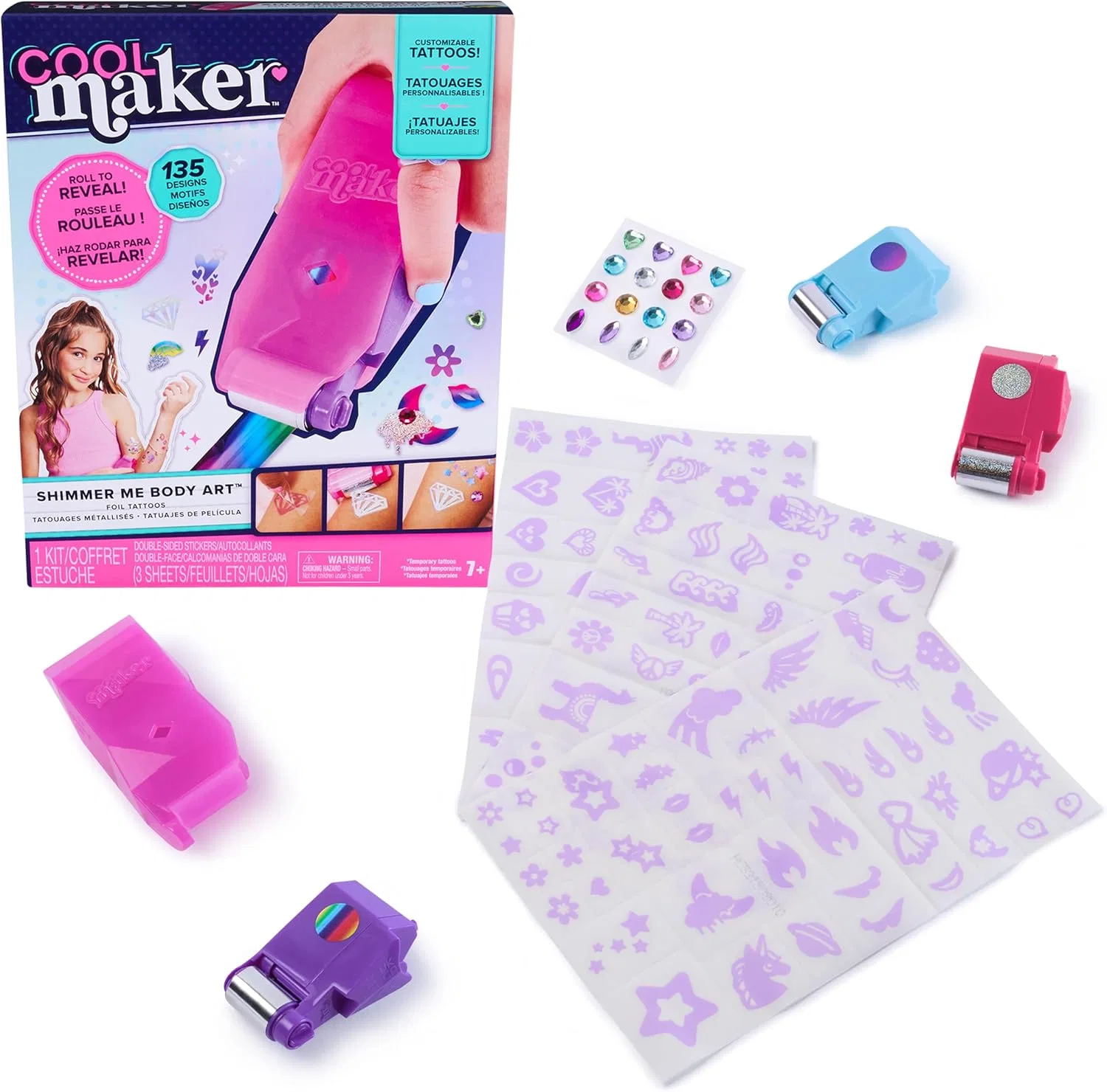 Набор для боди-арта Cool Maker Shi ммer Me, 135 дизайнов, мультиколор
