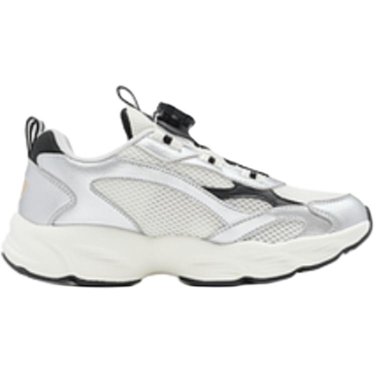 Противоскользящие амортизирующие низкие кроссовки для детей и подростков QIAODAN, серебряный/черный — фото 2