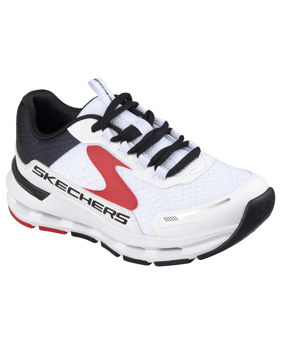 Детские повседневные кроссовки Glide-Step Plus Vista Pace от Finish Line Skechers, белый/красный/черный
