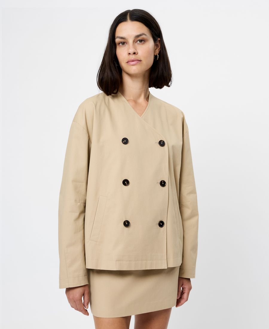 

Женский двубортный жакет French Connection, Khaki