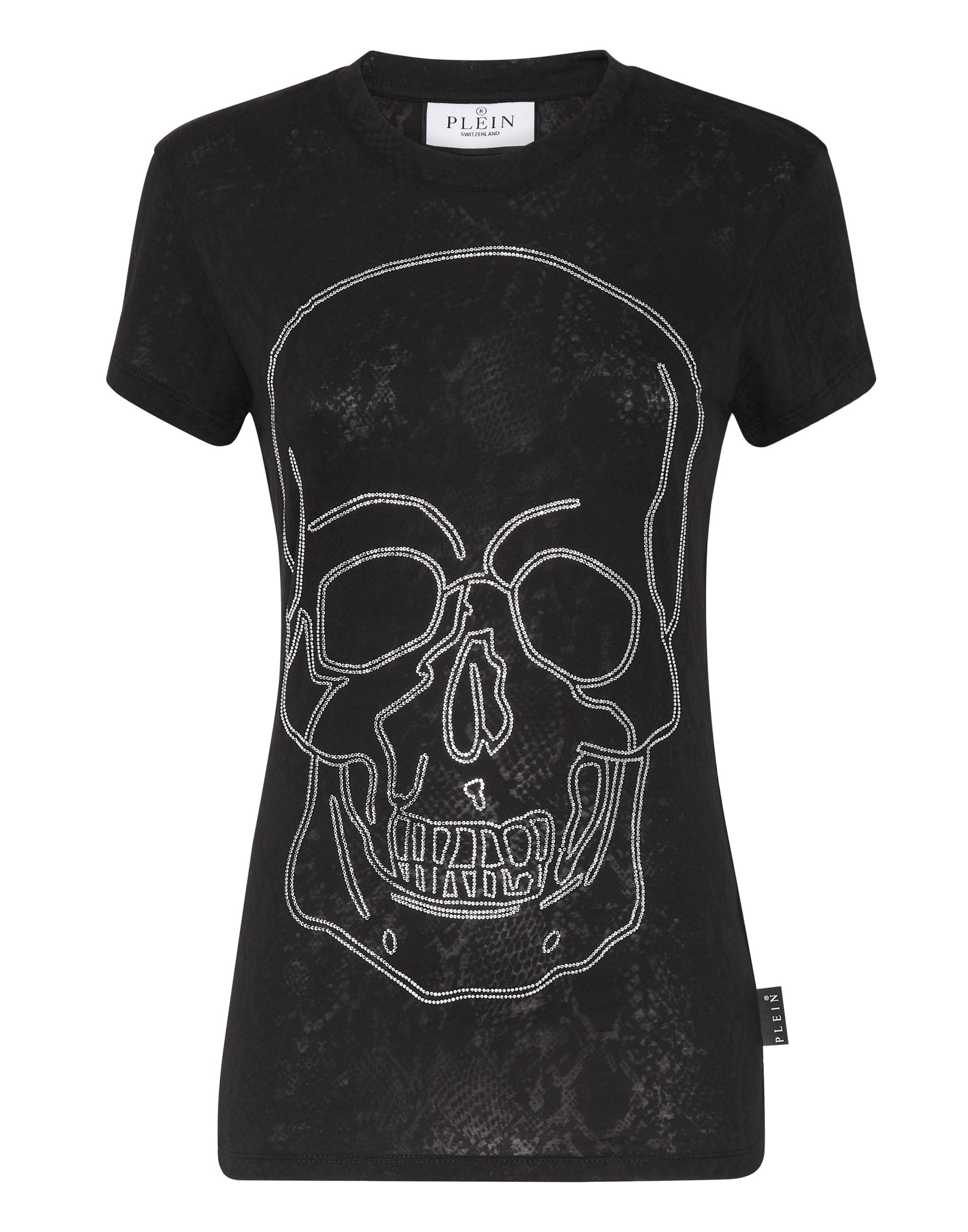 

Футболка с круглым вырезом Sexy Pure Fit Skull PHILIPP PLEIN, черный/белый