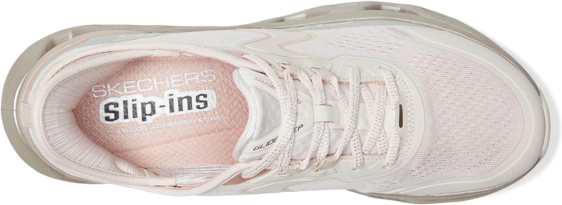 Кроссовки SKECHERS Glide-Step Altus Starlight Shine Hands Free Slip-Ins, цвет Natural Gold — фото 2