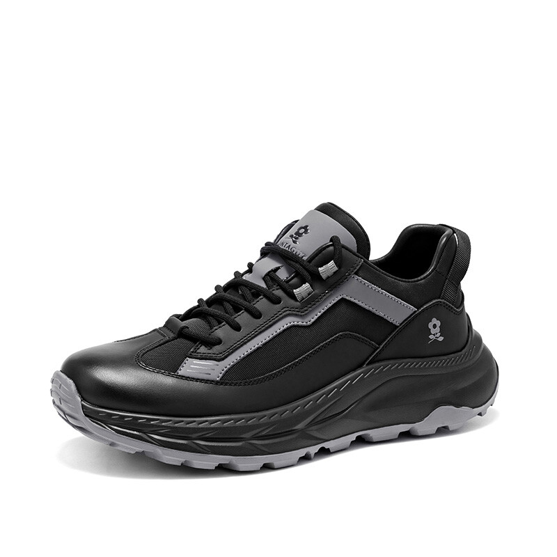Кроссовки Montague Lifestyle Shoes Men Low-top, черный/коричневый — фото 2