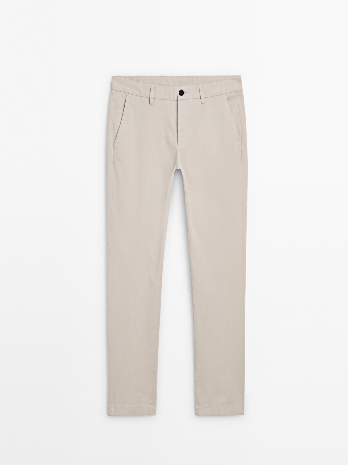 

Брюки из 100% хлопка с микротекстурой Massimo Dutti, серый
